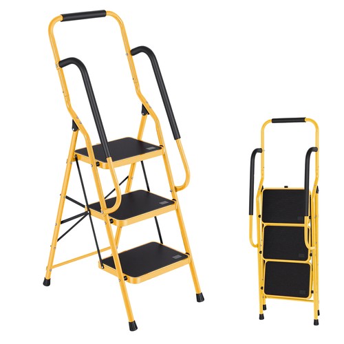 Step ladder with - ladder,