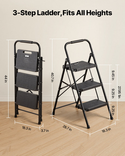 Step ladder folding - step,