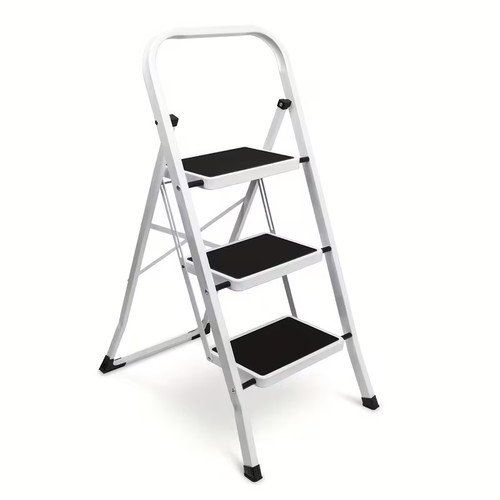 Step folding ladder steel - step,