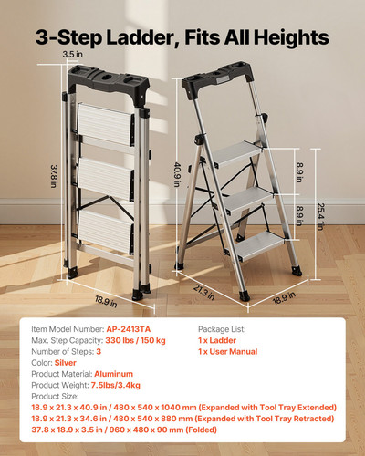 Step ladder folding - ladder,