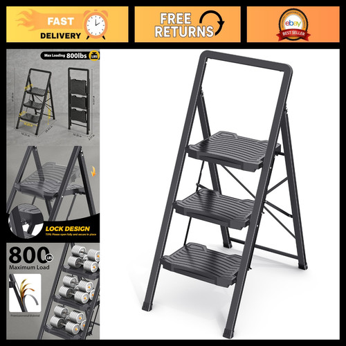 Step folding ladder with - ladder,